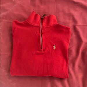 Polo by Ralph Lauren Red Cowl Neck Sweater